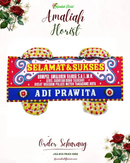 Papan Bunga Ucapan Selamat Tegowangi